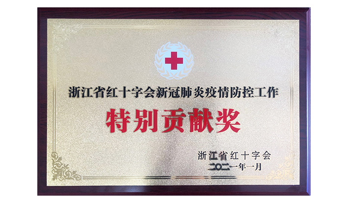 浙江省红十字会授予星空手机官方网站,星空（中国）“新冠疫情防控特别贡献奖”